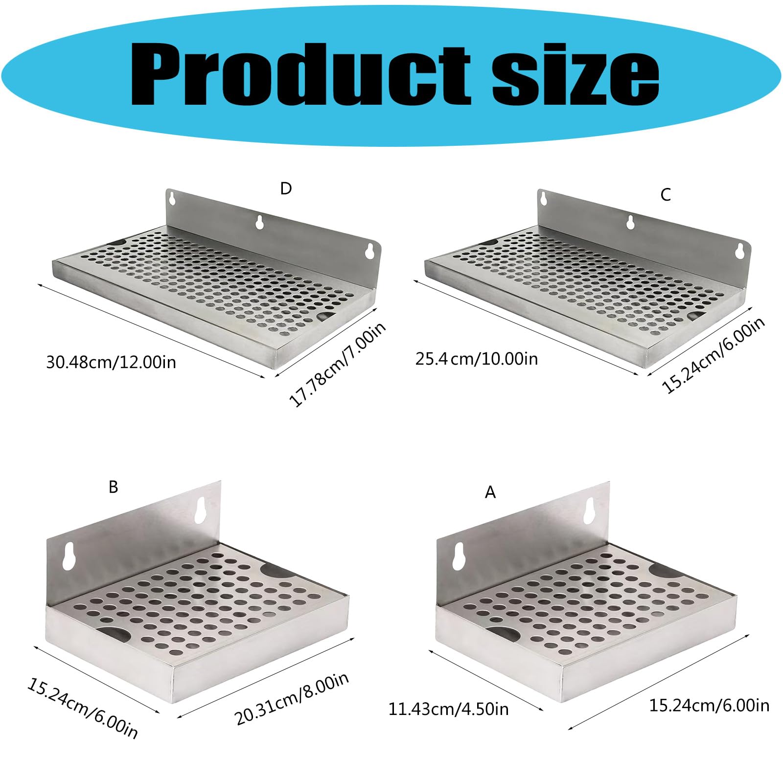 Bandeja de goteo de aceite de acero inoxidable multiusos para cocinar camareros con función antideslizante que garantiza en varios juegos de sartenes rectangulares