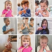 Vista 7 de Papablic BabyHandy - Paquete de 2 etapas con cepillo de dientes eléctrico sónico Debby para niños pequeños