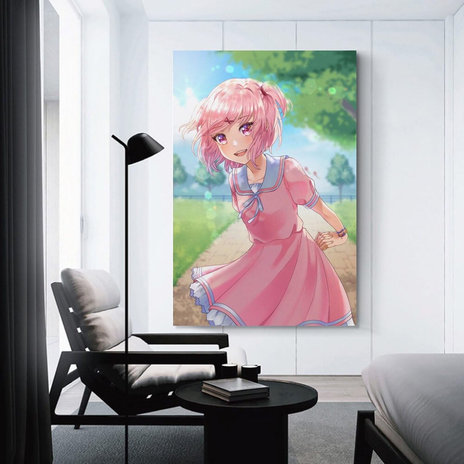 Amazon.co.jp: 絵画 ドキドキ文芸部 ナツキ ポスター 装飾画 Unframe