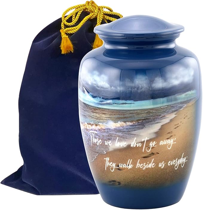 Immortal Memories Footprints Urn, Footprints Cremation Urn for Ashes