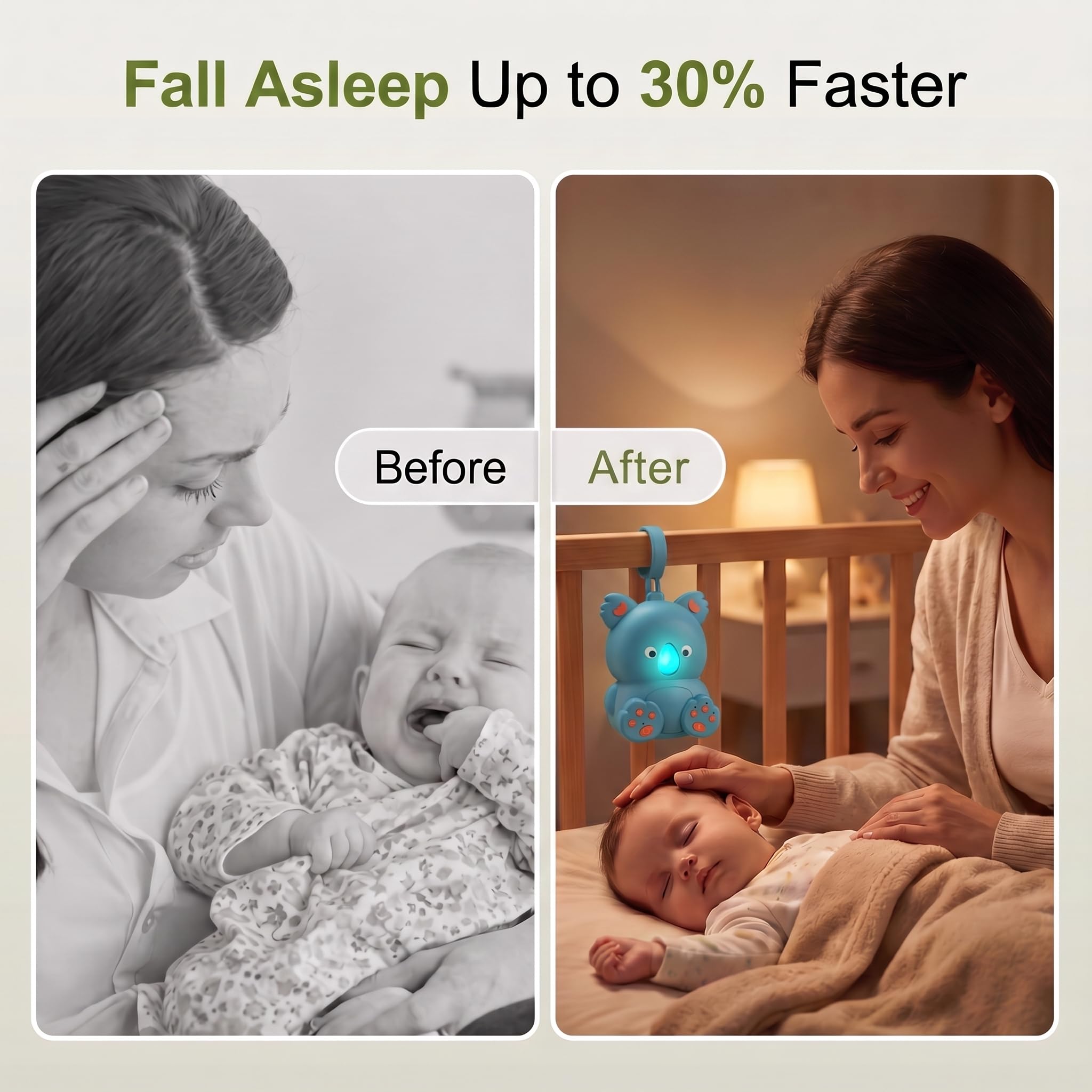Baby White Noise Machine con altoparlante Bluetooth e timer, aiuto per il sonno dei bambini, suoni rilassanti per la scuola materna, viaggi, culla e in viaggio