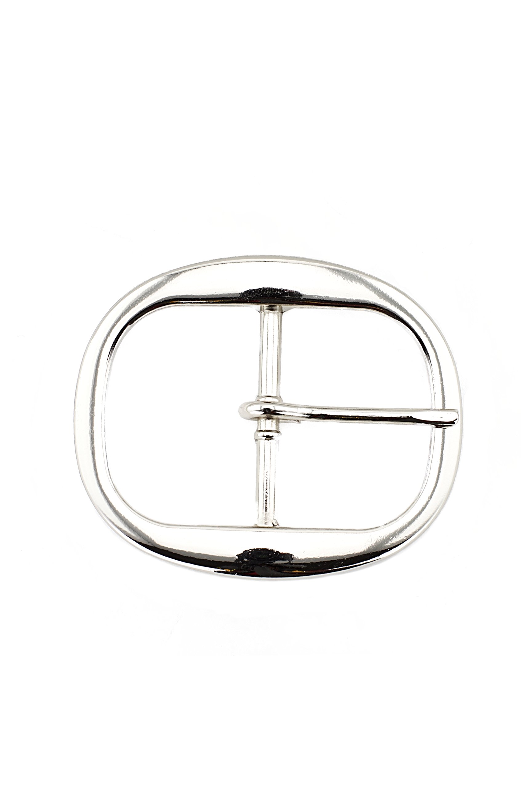Naleeni Mens Oval Belt Buckle Nickel