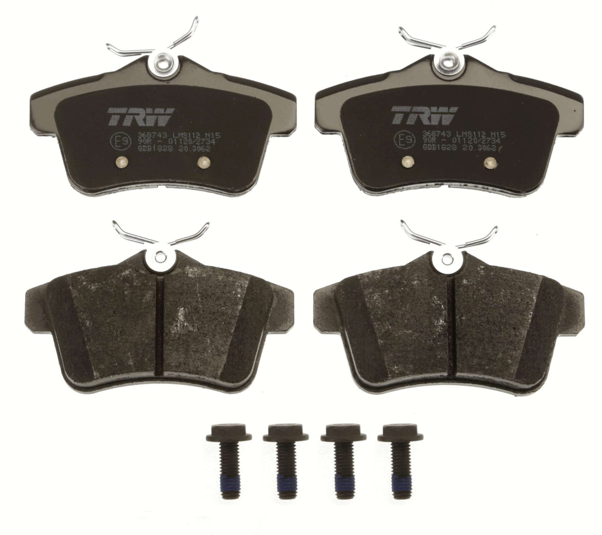 TRW GDB1828 Kit De Plaquettes De Frein Frein à Disque COTEC pour Peugeot 3008 Monospace (0U_) 2009-2017 Essieu Arrière et autres