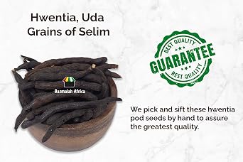 UDA, Hwentia, Grains of Selim, Xylopia Aethiopica, Uda seed, Uda spice, diarr, African Spices, African food (100g)