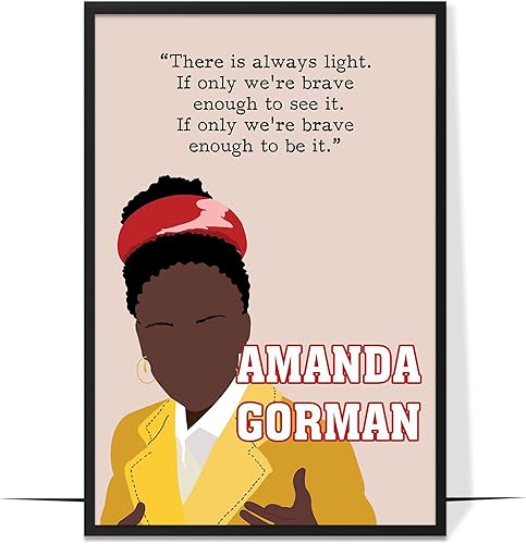 Miniatura 25 de LOLUIS Arte de Pared Inspirador, SIN MARCO 16x24 pulgadas Obra de Arte de Citas de Mujeres Empoderadas Dibujada a Mano, Decoración Motivacional