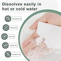 Vista 4 de Hojas de detergente para ropa de 260 cargas, aroma fresco, tiras de jabón ecológicas sin líquido, a base de plantas, suministros de lavado