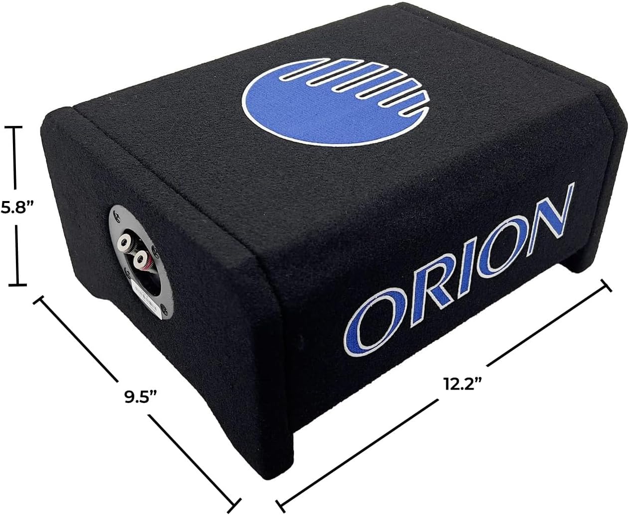 ORION Cobalt CDF8 8” Passive Down-Firing Subwoofer Enclosure – 200W RMS/800W Max, Slim Sealed Sub Box for Cars & Trucks, Low-Profile Air-Tight Bass Thin Enclosure, Shallow Mount