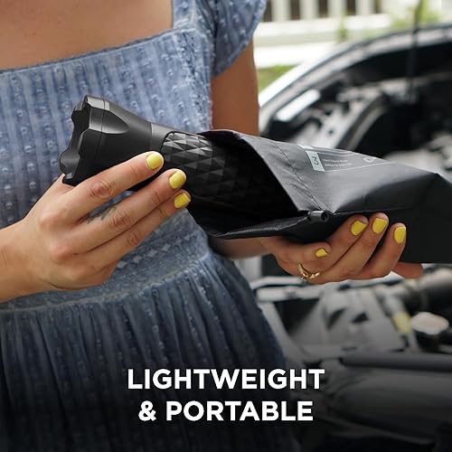 Miniatura 6 de BoostHero - Arrancador de batería portátil para automóvil, banco de energía de 6,000 mAh, linterna LED, con cables de puente inteligentes para