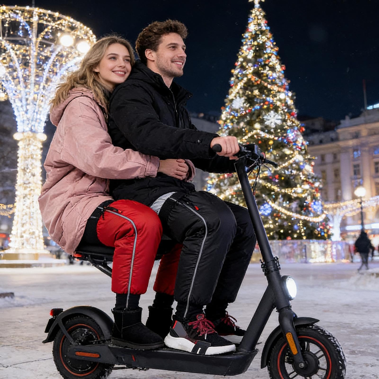 Coprigambe Per Scooter Elettrico Pile Antiscivolo | Paragambe Scooter Copertura Parte Inferiore Del Corpo per Uso Esterno in Motocicletta e Ciclismo Unisex Adulti