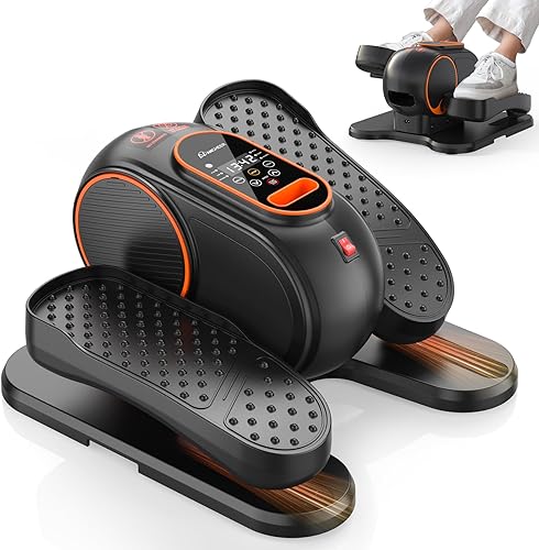 Vista 8 de ANCHEER Máquina Elíptica,Máquina Elíptica Bajo Escritorio - Ejercitador Elíptico de Pedal Eléctrico con 12 Niveles de Velocidad, Operación