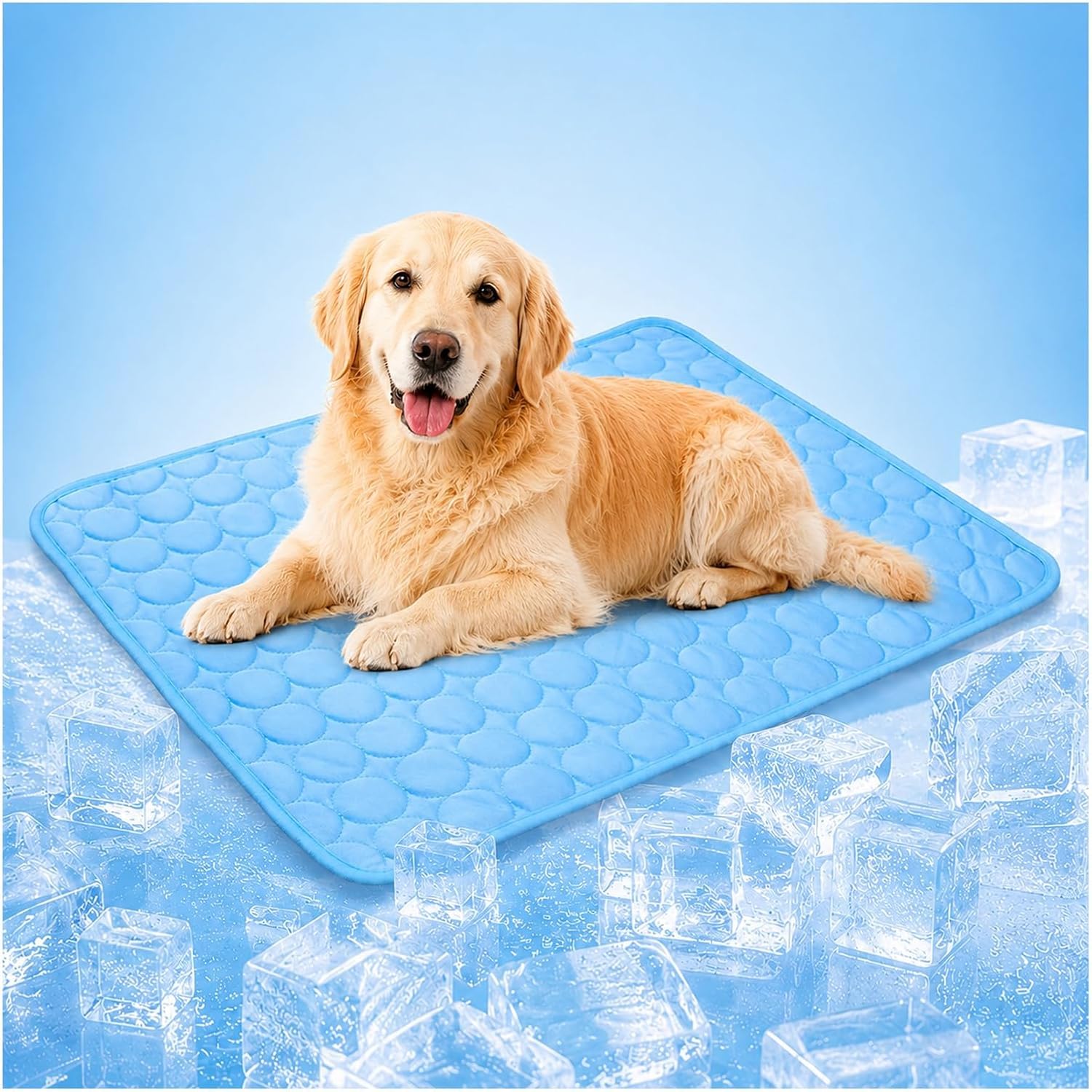SDYAYFGE Dog Cooling Bed Large Foldable