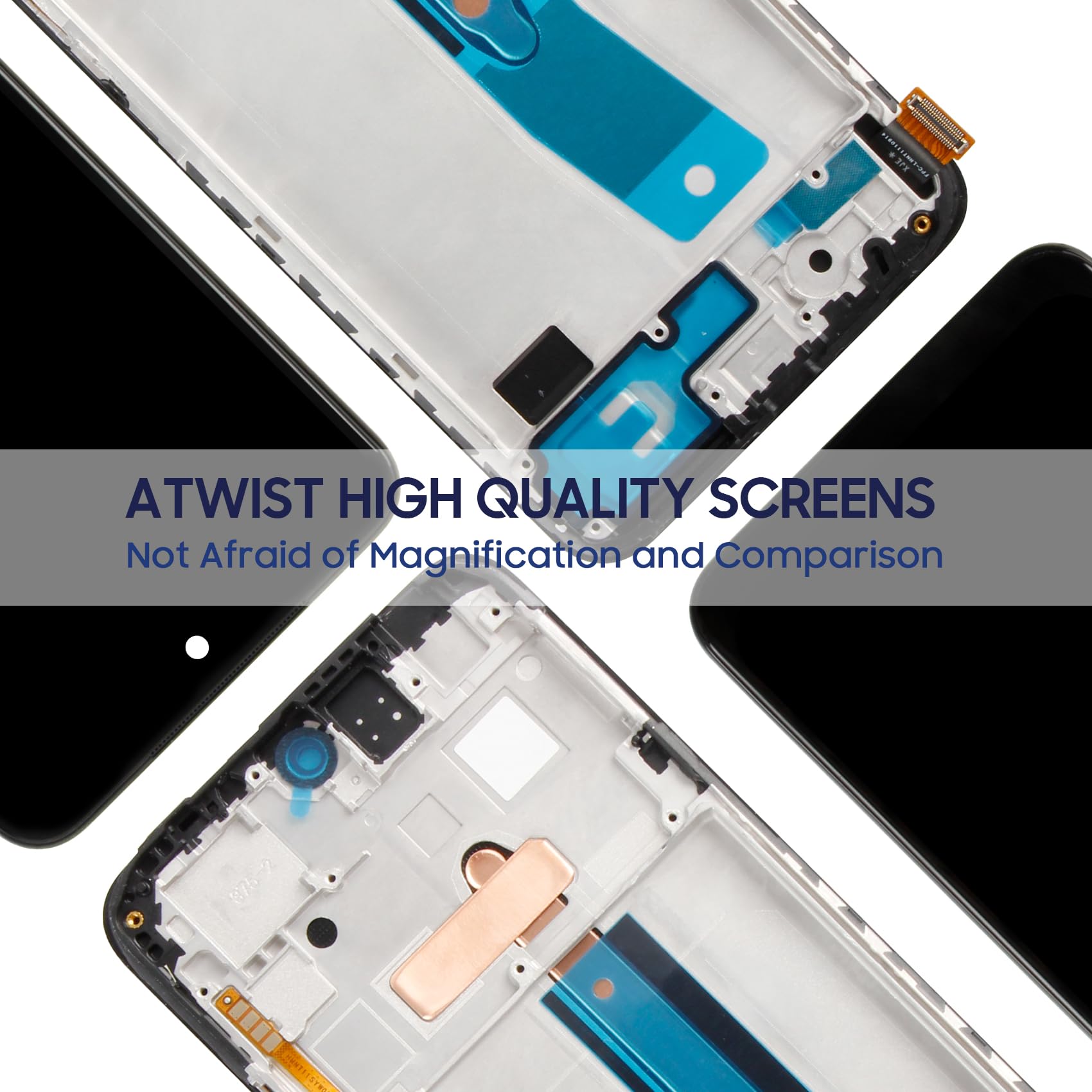 Atwist Schermo per Xiaomi Redmi Note 11s 4G LCD Display - per Redmi Note 11s 4G LCD Touch Screen 2201117SG 2201117SI 2201117SY 2201117SL Digitizer Vetro Assemblaggio Kits (Non per 5G, con Cornice)