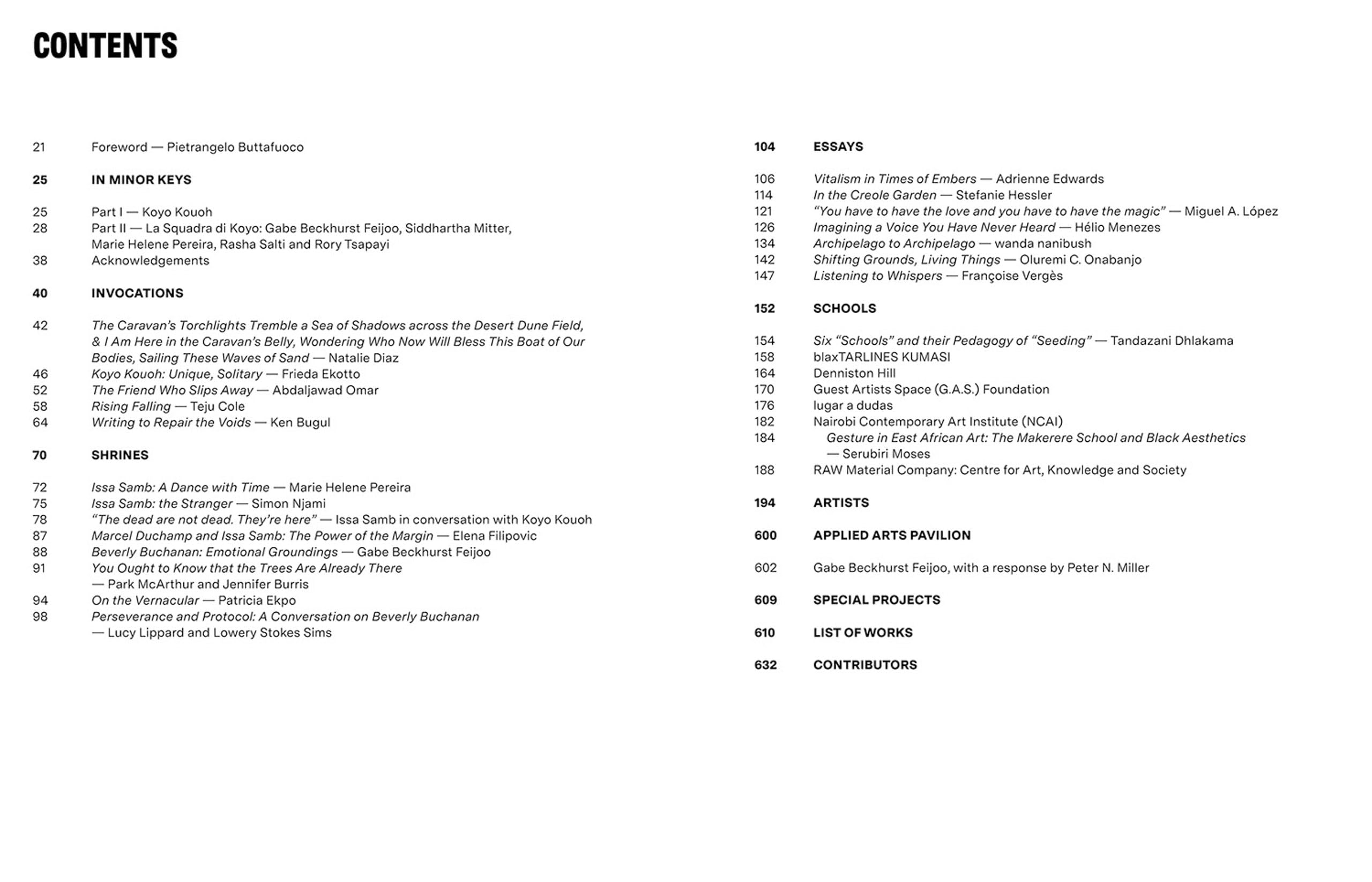 BIENNALE ARTE 2026 IN MINOR KEYS ENG