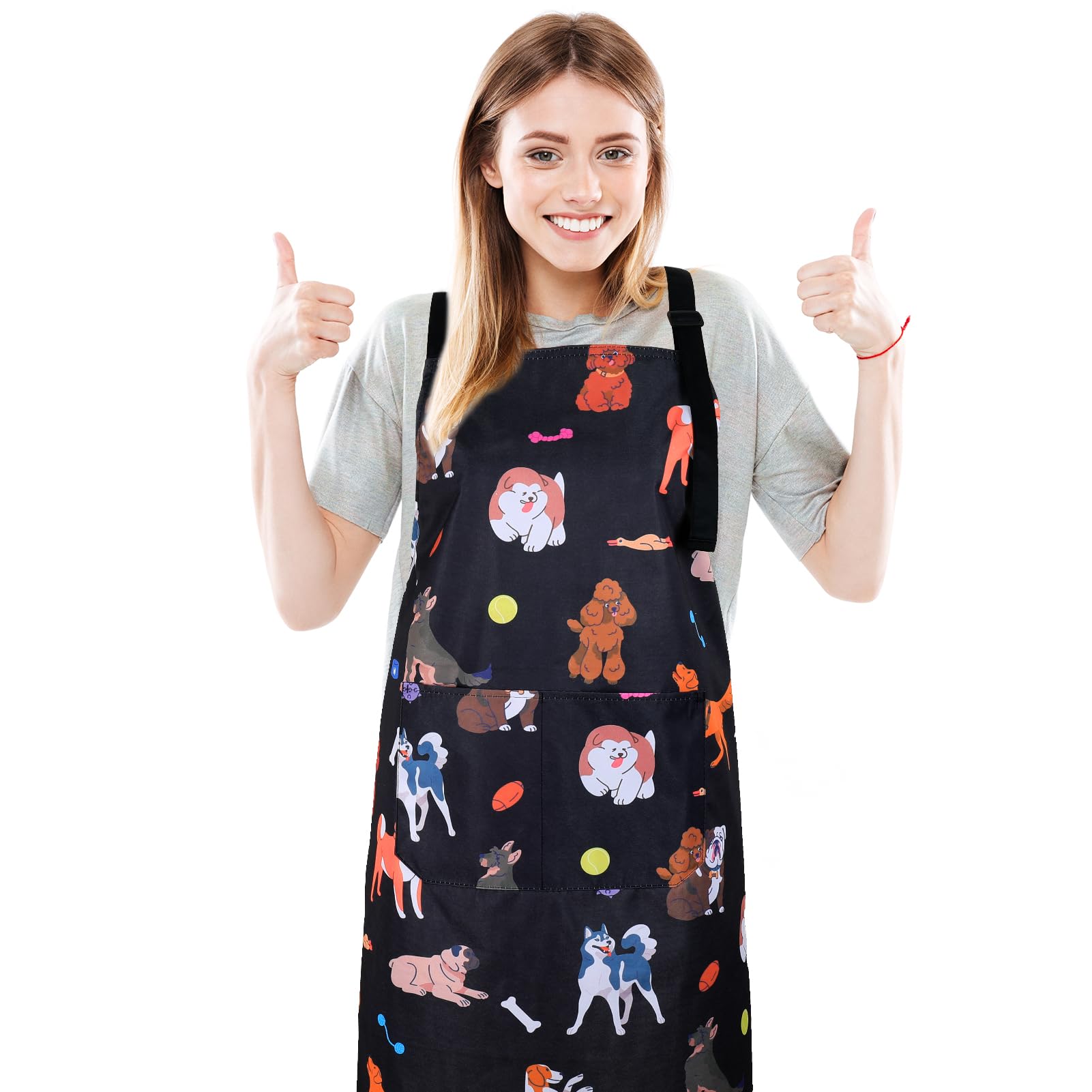 BEAST Dog Grooming Waterproof Apron with 2 Pockets