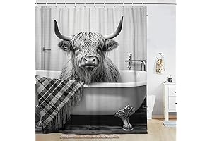 Hyland Cow Shower Curtain: A Moo-velous Bathtime Adventure