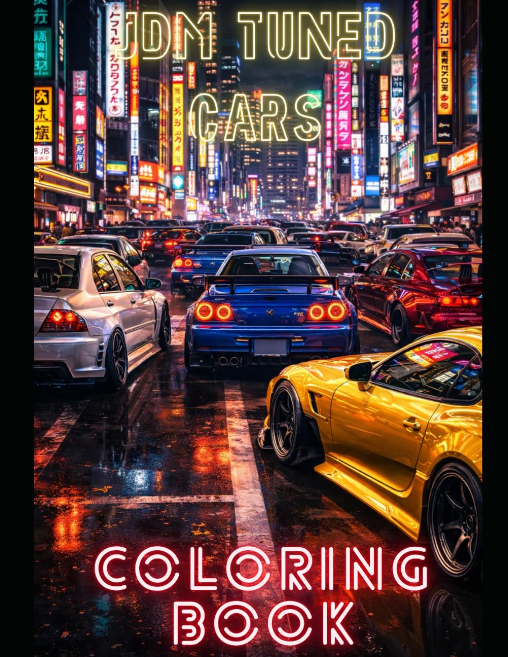 JDM Tuning Coloring Book – Realistic Street Cars