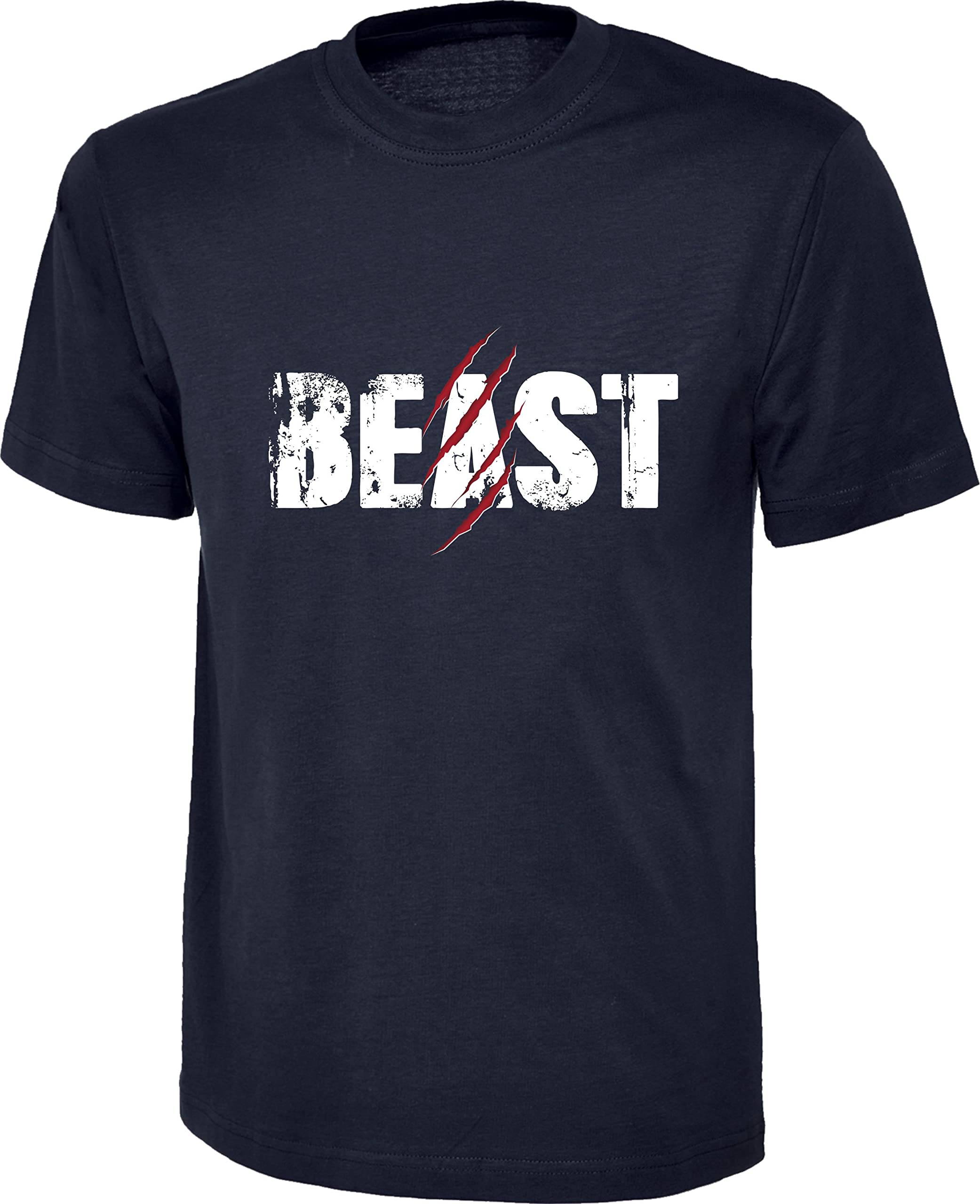 Beast T-Shirt Beast Mode Gym Mens Workout Training Bodybuilding Weight Lifting Fitness Adult Kids Unisex Tee Top