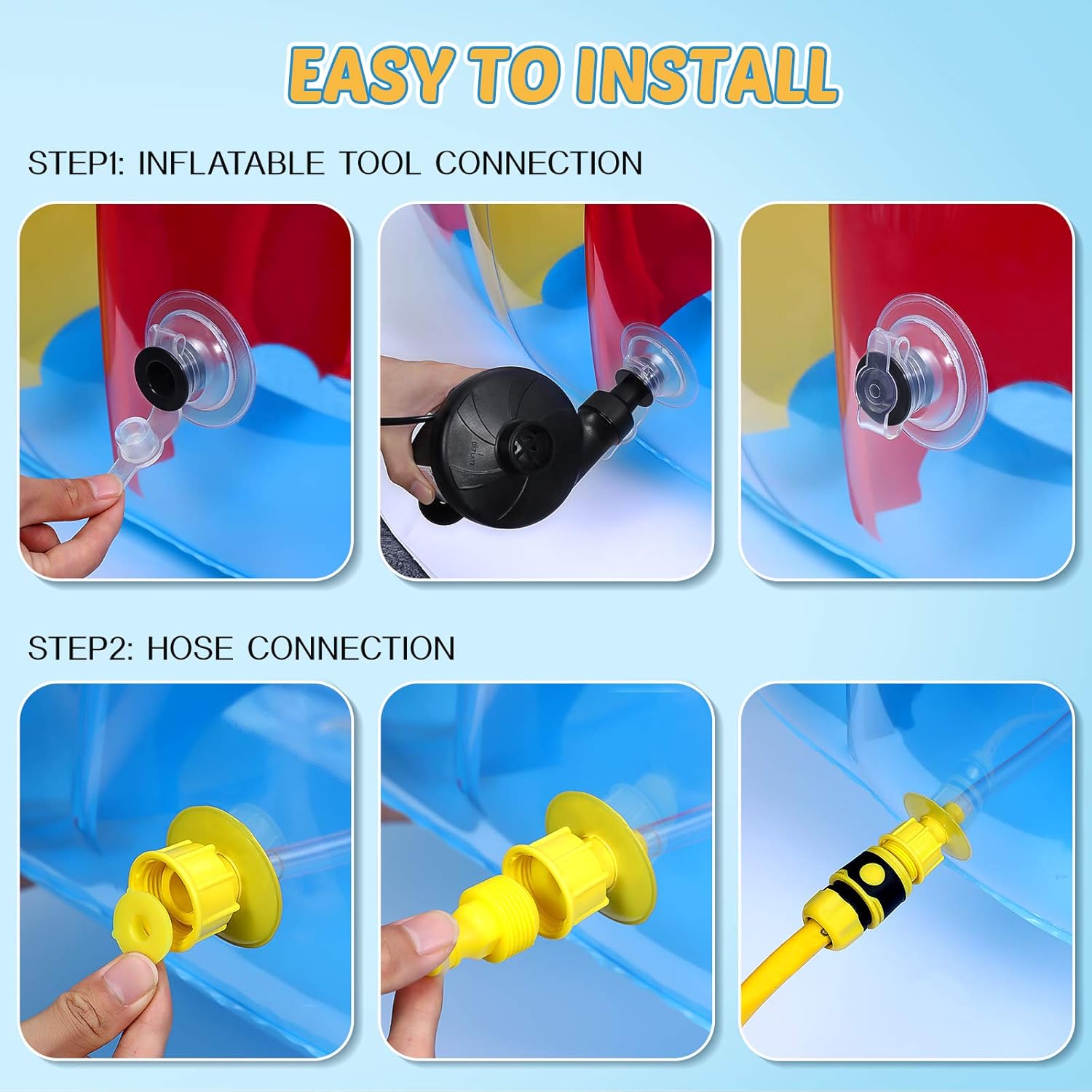 Kids Inflatable Swimming Pool with Sprinkler - 70.8 X 70.8 X 15.7 Round Inflatable Pool- Outdoor Garden Backyard Supply