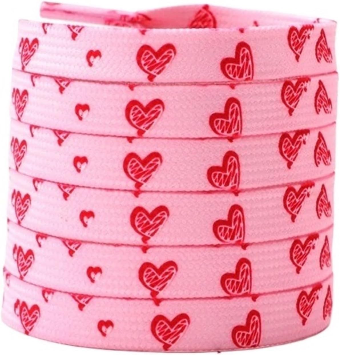 Rose Love Heart Shoelaces Sneakers Shoe Laces Flat Shoelace