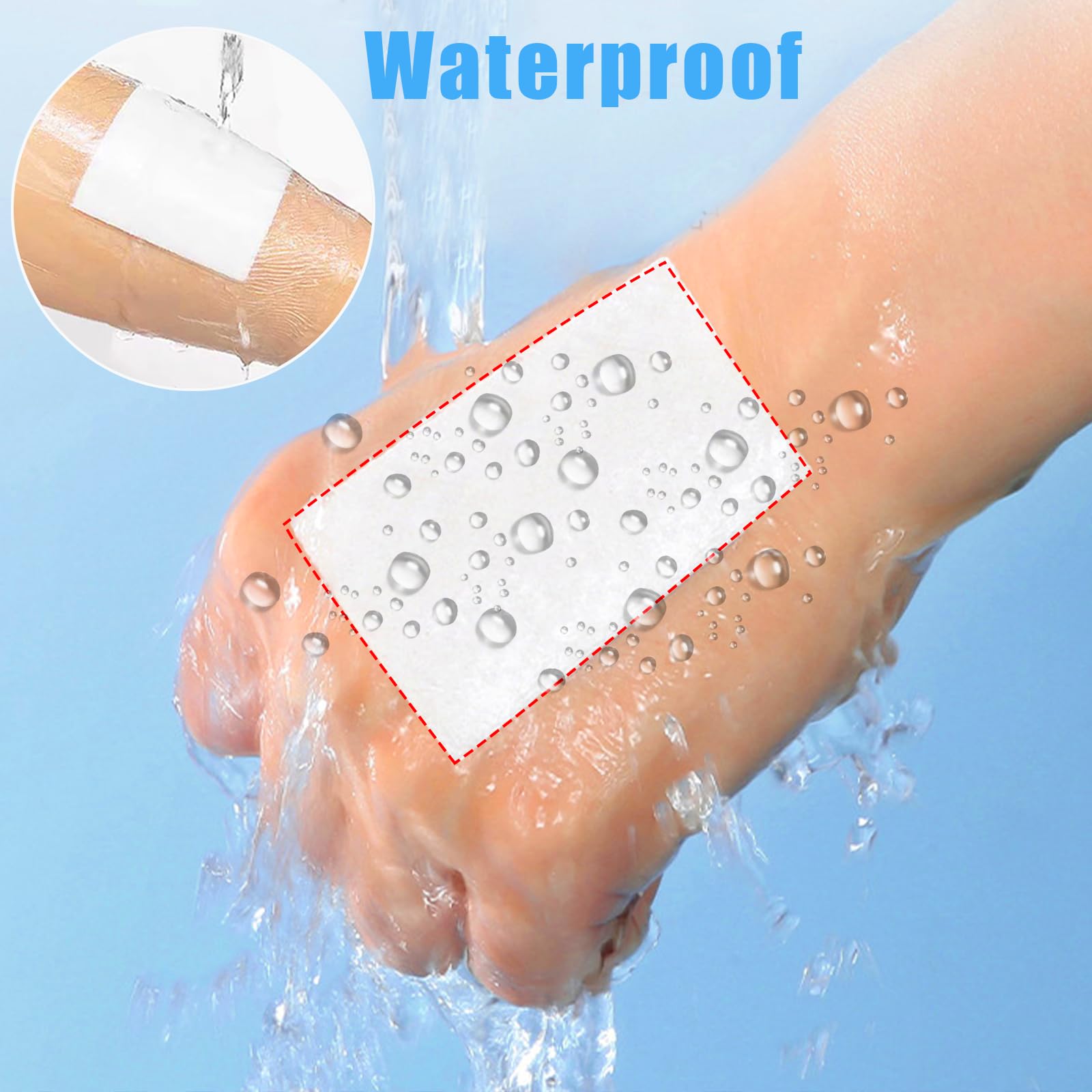Lot de 10 patchs imperméables avec coussinets de gaze absorbants, pansements pour plaies, protection post-chirurgicale