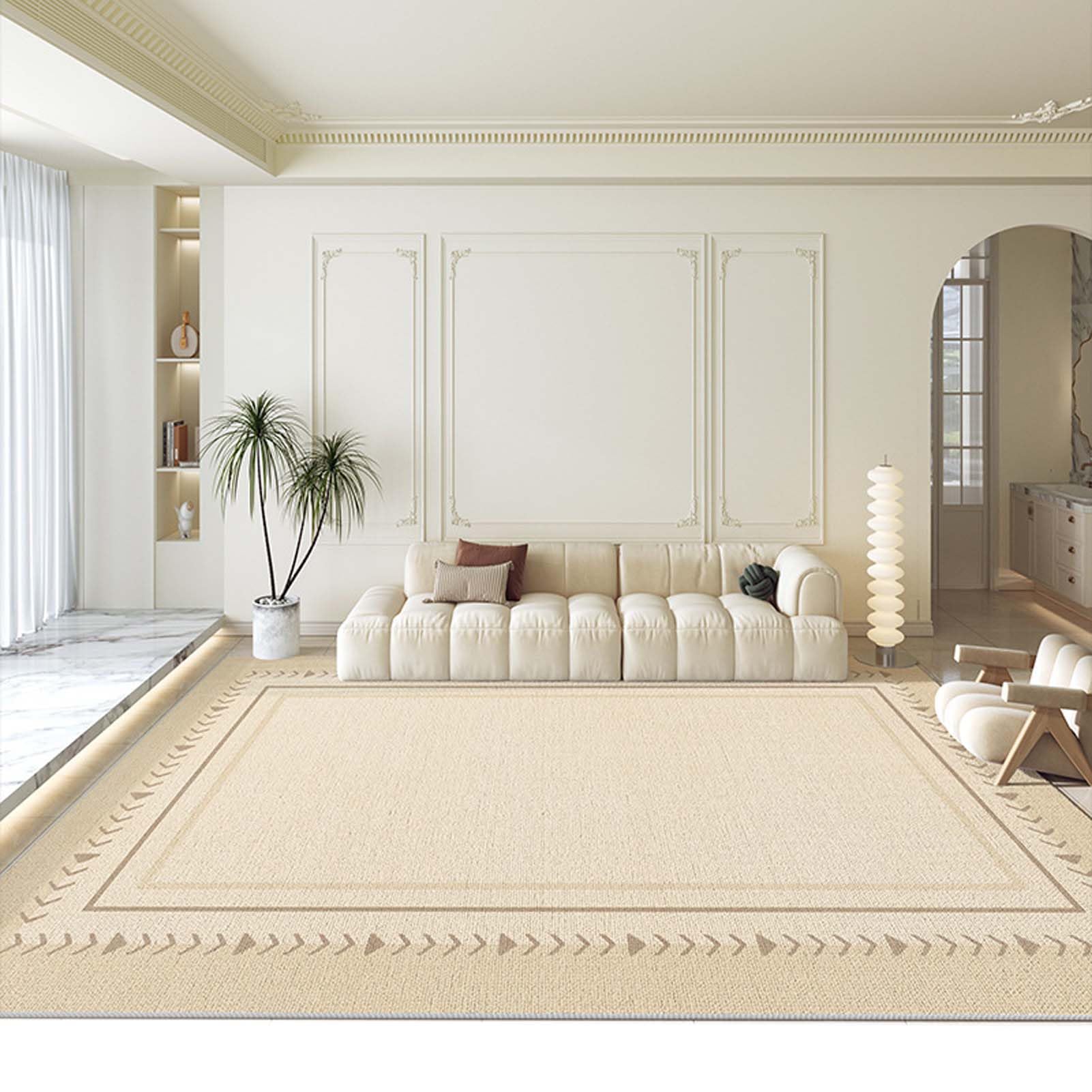 Tapis chambre doux antidérapant et lavable pour un confort durable sans glisser
