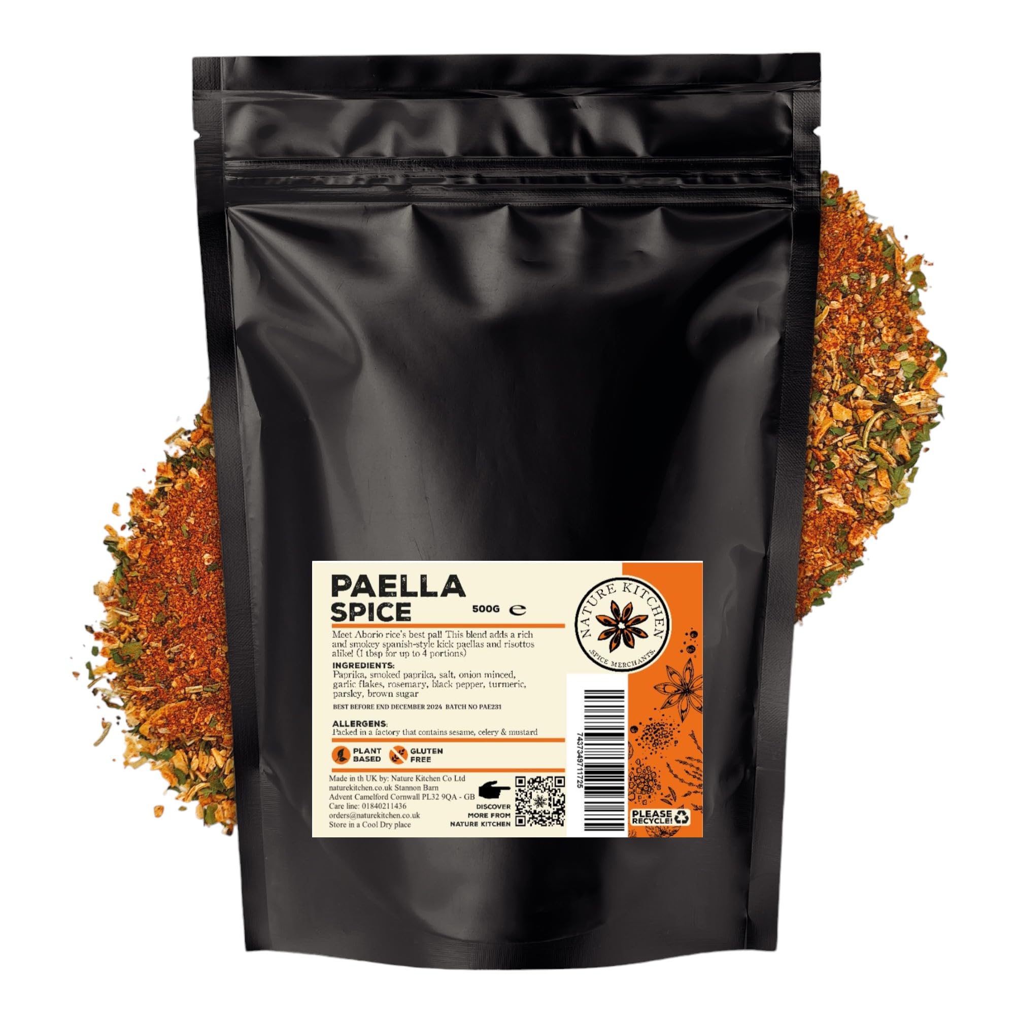 Nature Kitchen Shawarma Seasoning 500g Mild, Premium Middle Eastern Spice Blend, Gluten Free, Vegan Seasoning for Kebabs, Chicken, Wraps, Marinades and Everyday Cooking — view 61