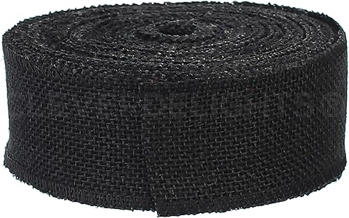 Miniatura 10 de CleverDelights Cinta de arpillera roja de 2 pulgadas, borde terminado, 25 yardas, tela de arpillera de yute