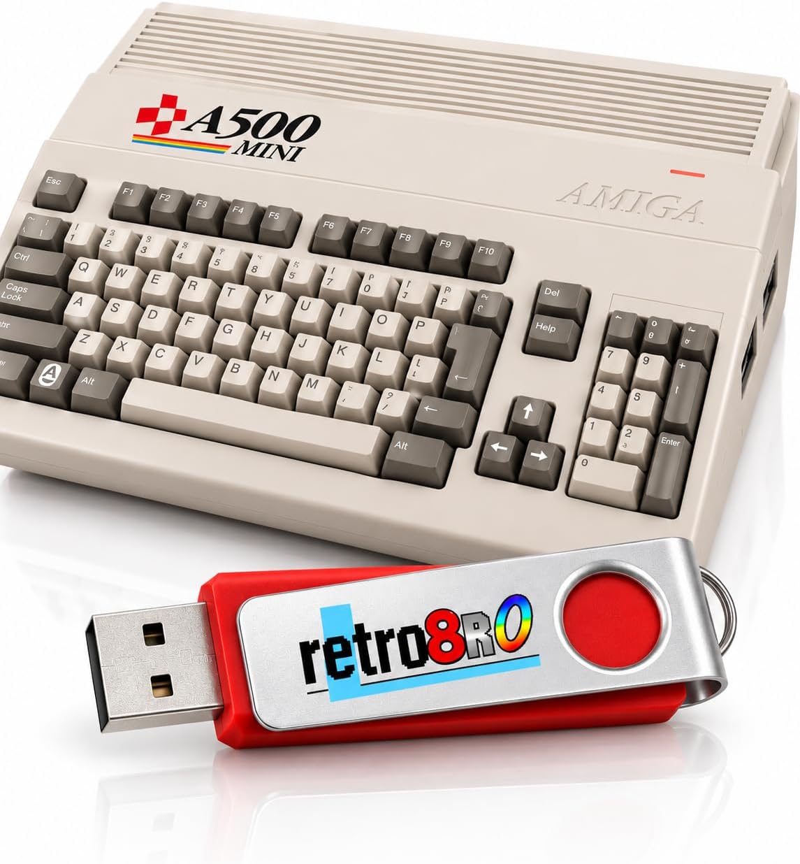 Retrobro A500 Mini USB – The Full Monty – Amiga Game Collection – Complete A500 + Music Demos