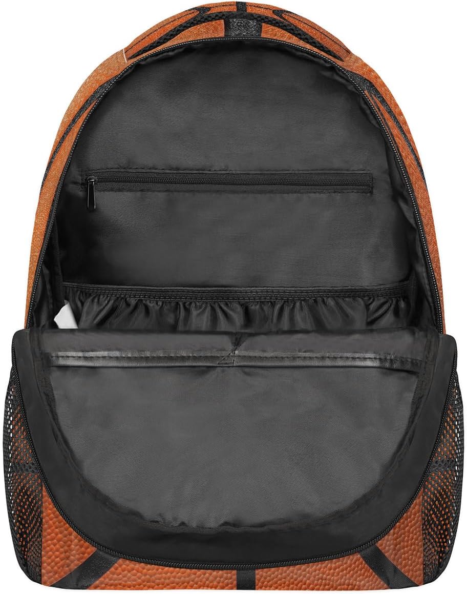 Art Basketball Skin Backpack for Women Men Kids 16 Inch Laptop Backpack Lightweight Travel Backpack Purse Casual Daypack School Backpacks for Girls Boys