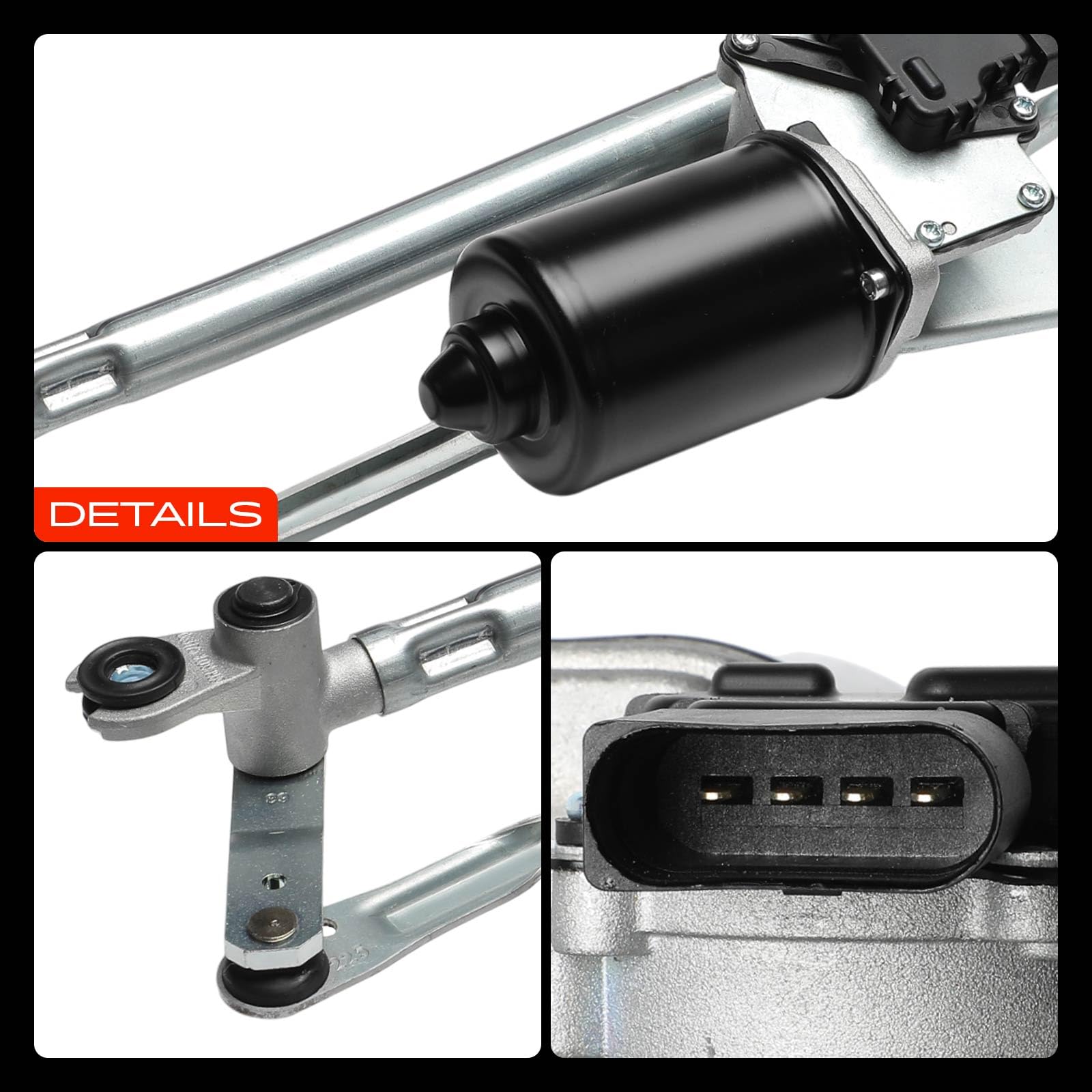 Frankberg Collegamento tergicristallo motorino tergicristallo anteriore | Q0009344V0030; Compatibile con: R.o.a.d.s.t.e.r 452, City-Coupé 450