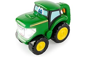 John Deere Johnny Tractor Toy and Flashlight: Perfect for Curious Little Farmers & Nighttime Adventures