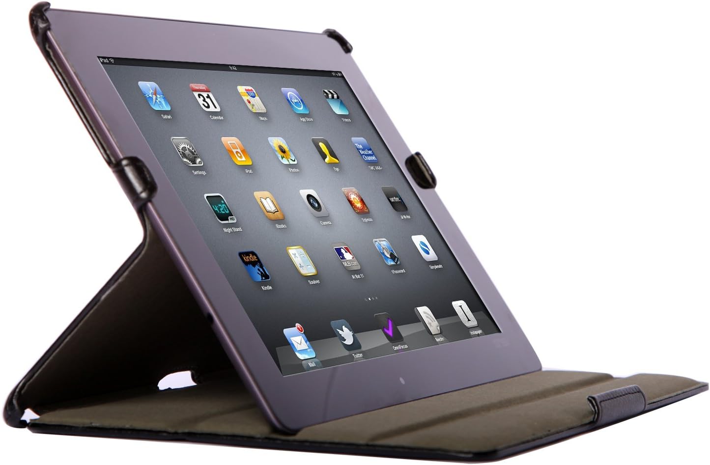 Poetic StrapBack Protective Case for the Asus Transformer Prime TF201 with Built-in Folding Cover - Black