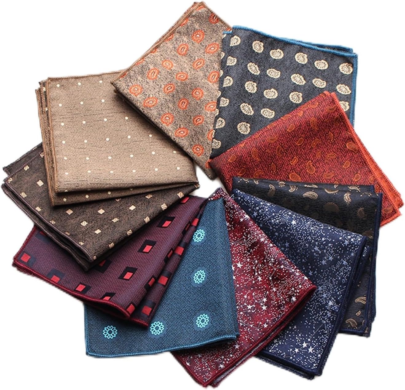 Men's Formal Business Suit Pocket Towel Floral Chest Handkerchief Banquet Square Accessories