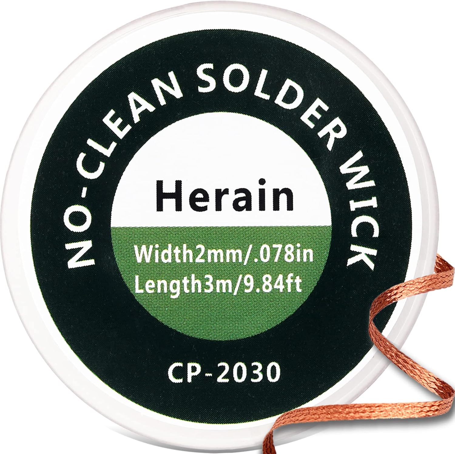 Herain NoClean Solder Wick, Desoldering Braided Wicks, Desoldering