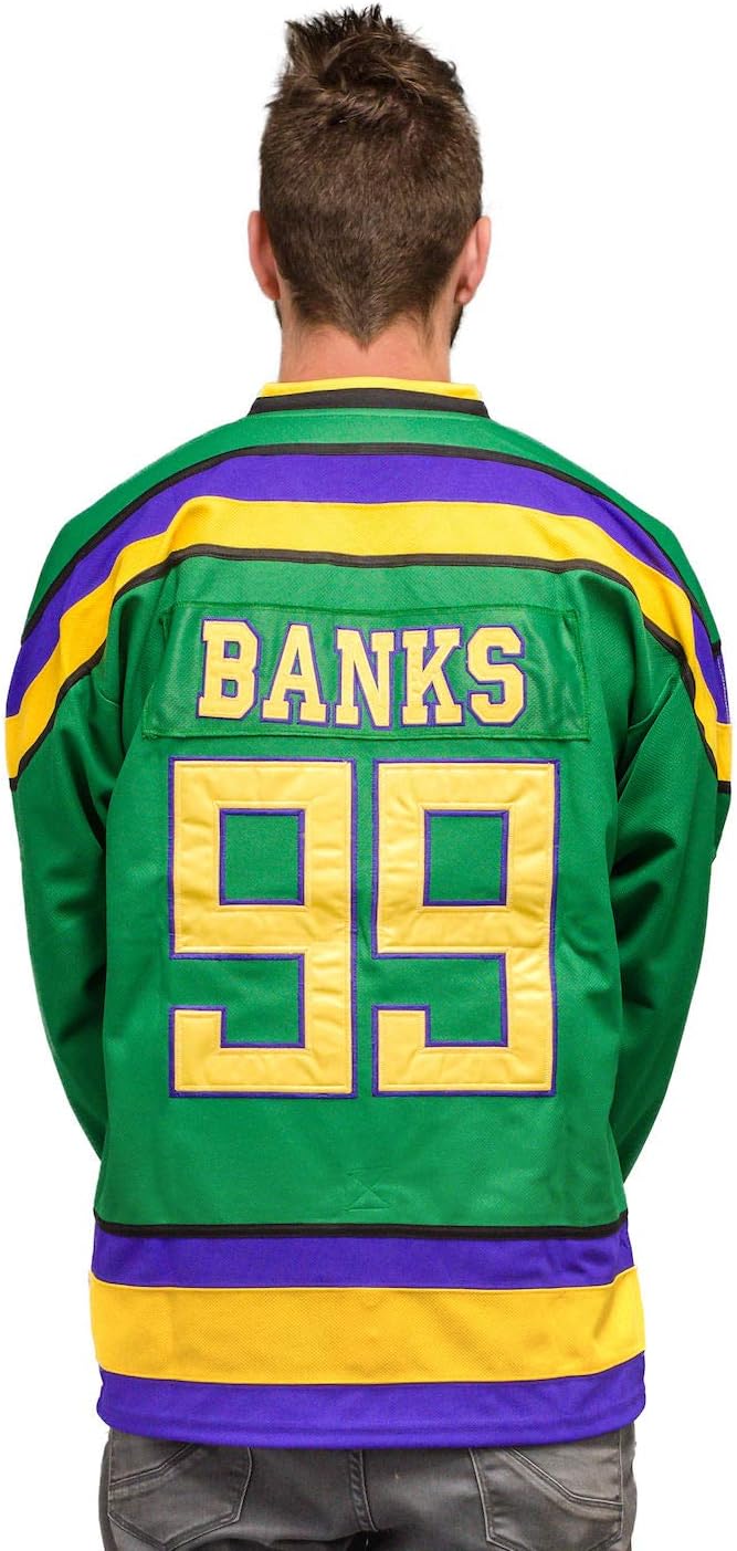 Adult Mighty Ducks Hockey Green Jersey