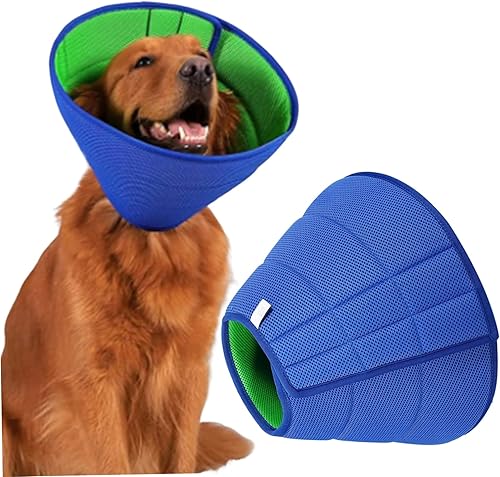 Collar de cono para perro para después de la cirugía XL, cono suave antimordeduras con correa ajustable, collar isabelino de malla transpirable, disponible en Yaxa Peru