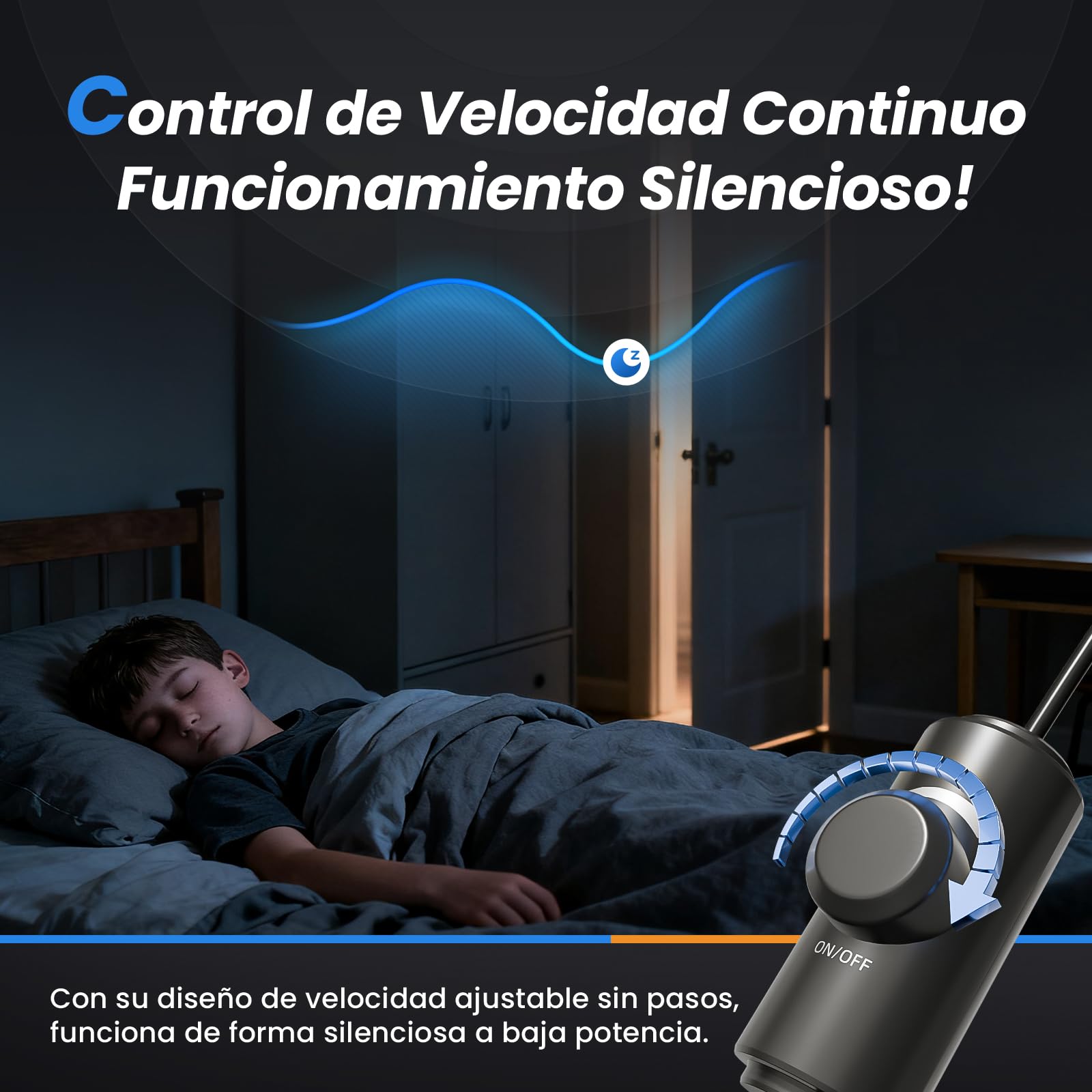 Ventilador de conducto regulable 150 mm con regulador de velocidad, Extractor en línea, motor con doble rodamiento de bolas, protección contra sobrecalentamiento, enchufe EU, cable VDE 3 m