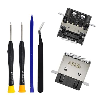 1x Eaglewireless HDMI Port Replacement for Xbox Series X, Display Socket Jack Connector Repair for XSX Console, M1087810+Tools