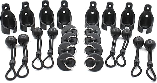 Miniatura 5 de Kit elástico para piezas de persiana enrollable, repuesto para persianas enrollables opacas (negro, paquete de 4)