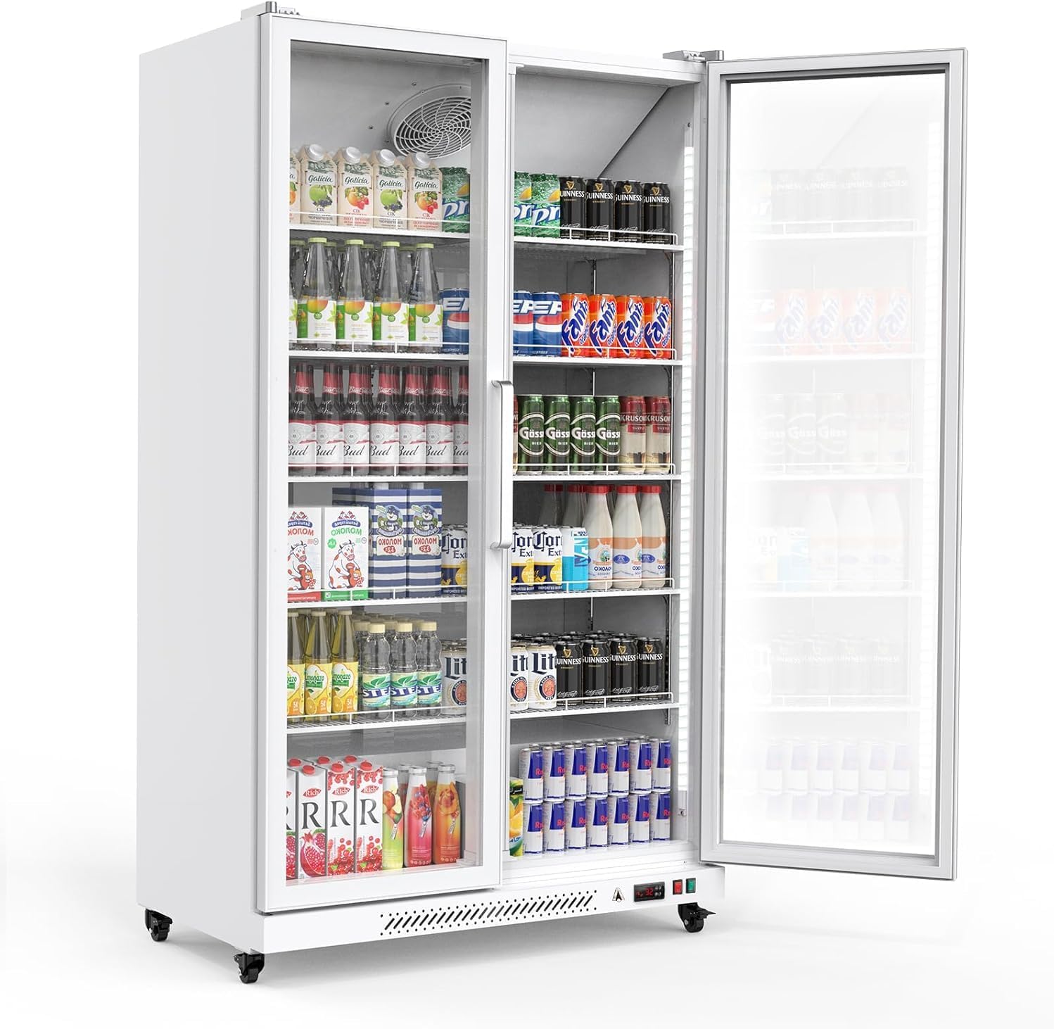 ExploreHorizon Double Door Merchandiser Refrigerator