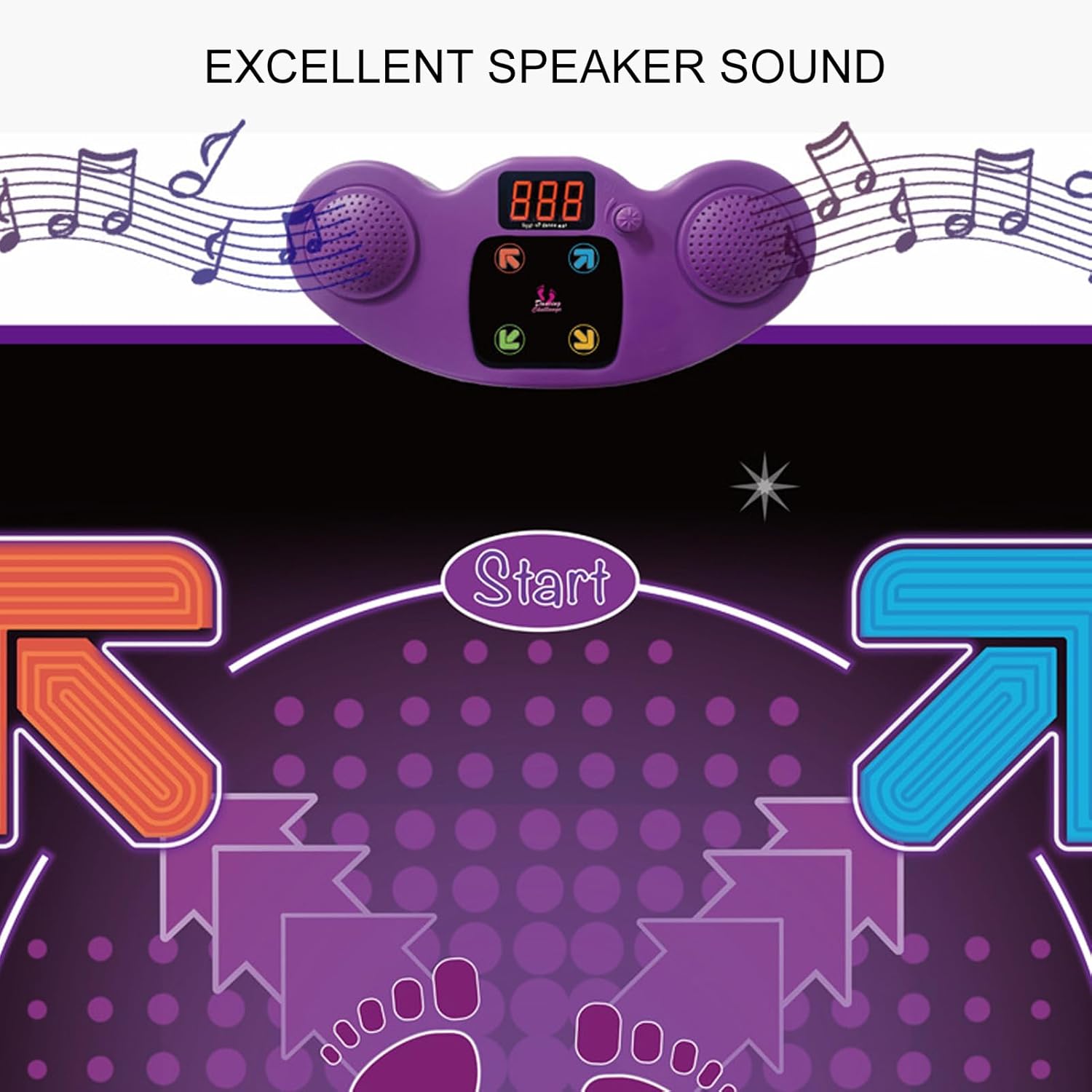 Alomejor Electronic Dance Mat Interactive Music Game Various Music for Kids 3-12 Years Old (Lighting Type)