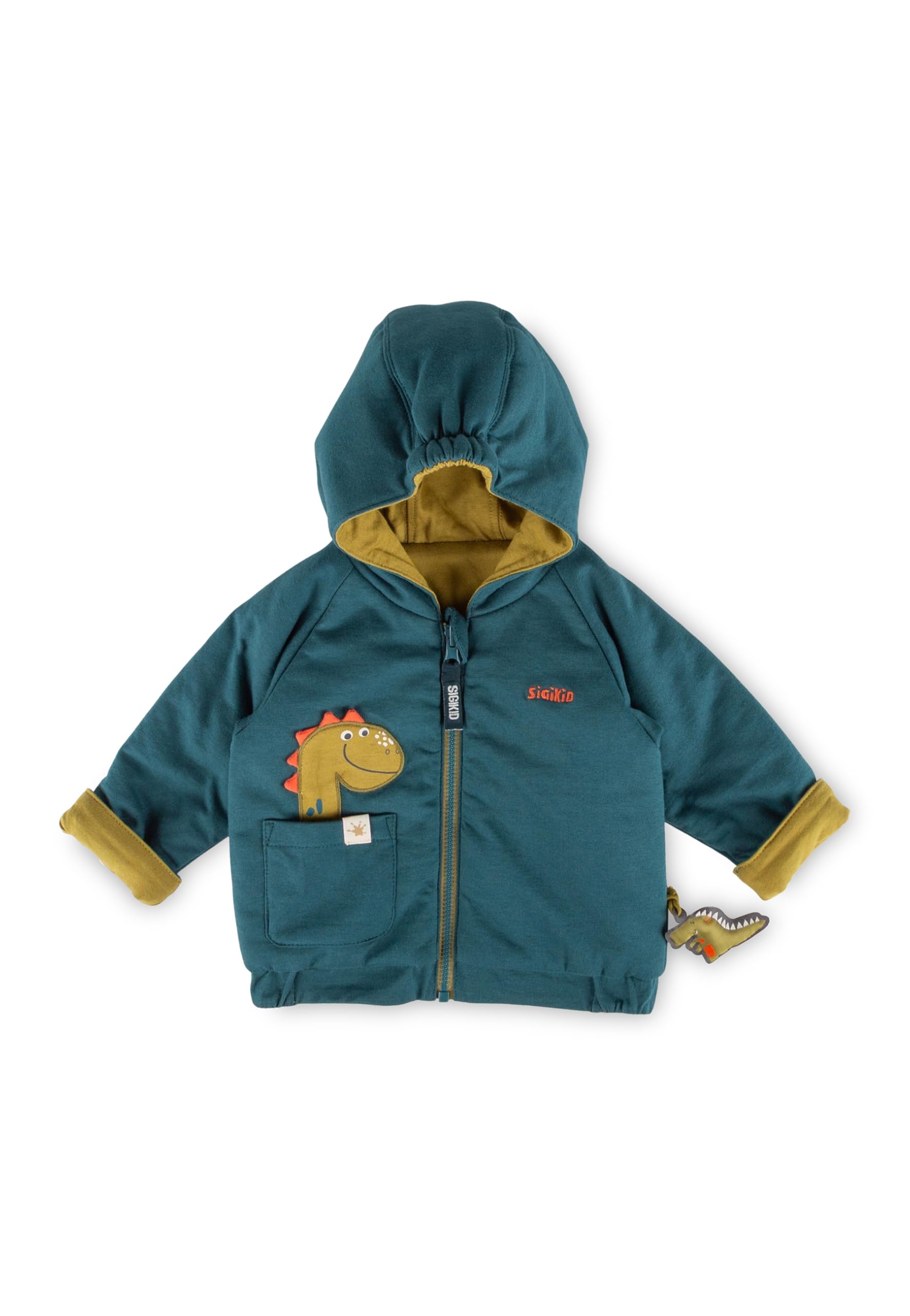 Sigikid Wendejacke wattiert Dino Fun aus Bio-Baumwolle für Baby Jungen
