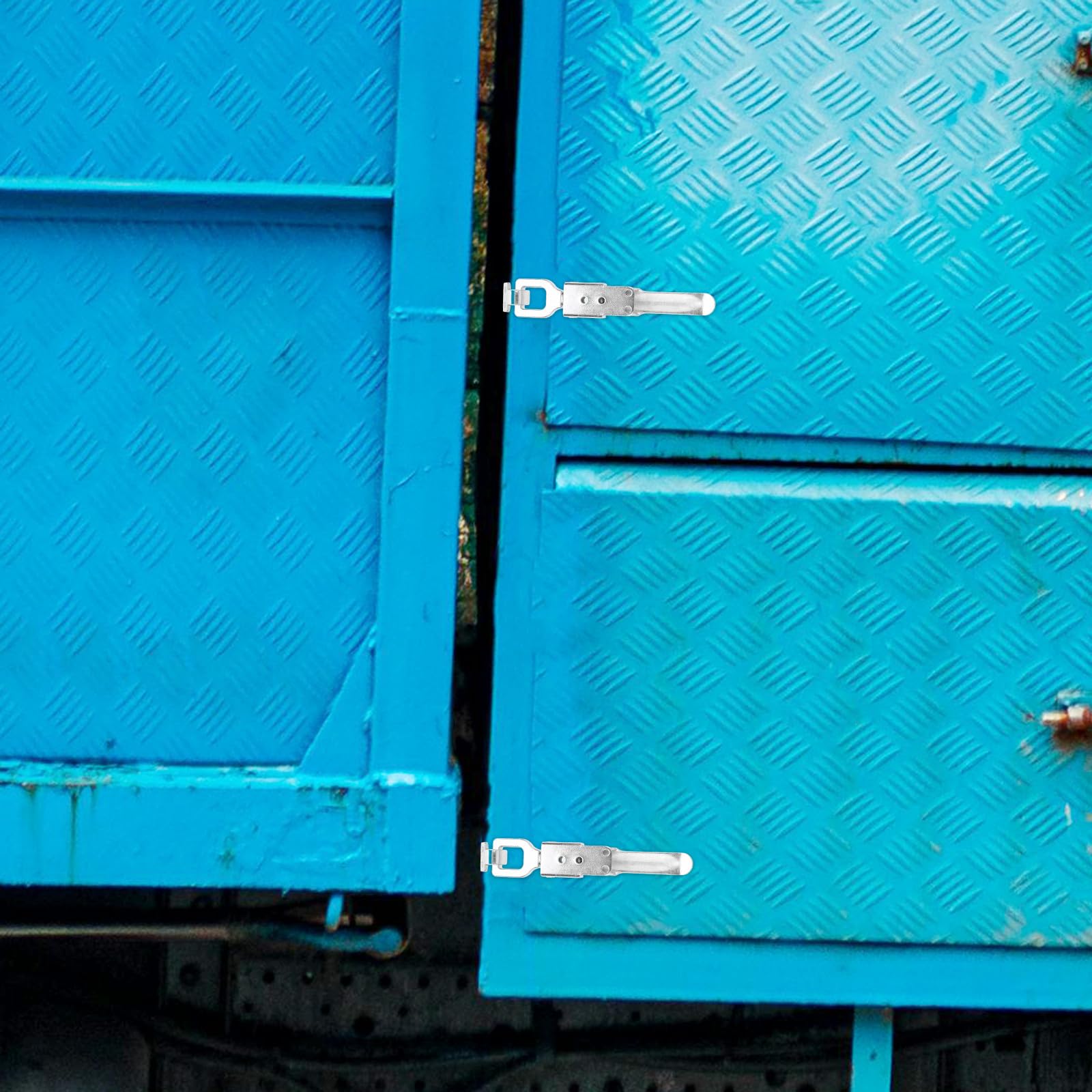Mikikit Pestillos de Palanca de Acero Inoxidable 304 para Puerta de Camión, Cierre Ajustable para Caja de Herramientas, Mecanismo Seguro y Resistente para Transporte y Uso Automotor