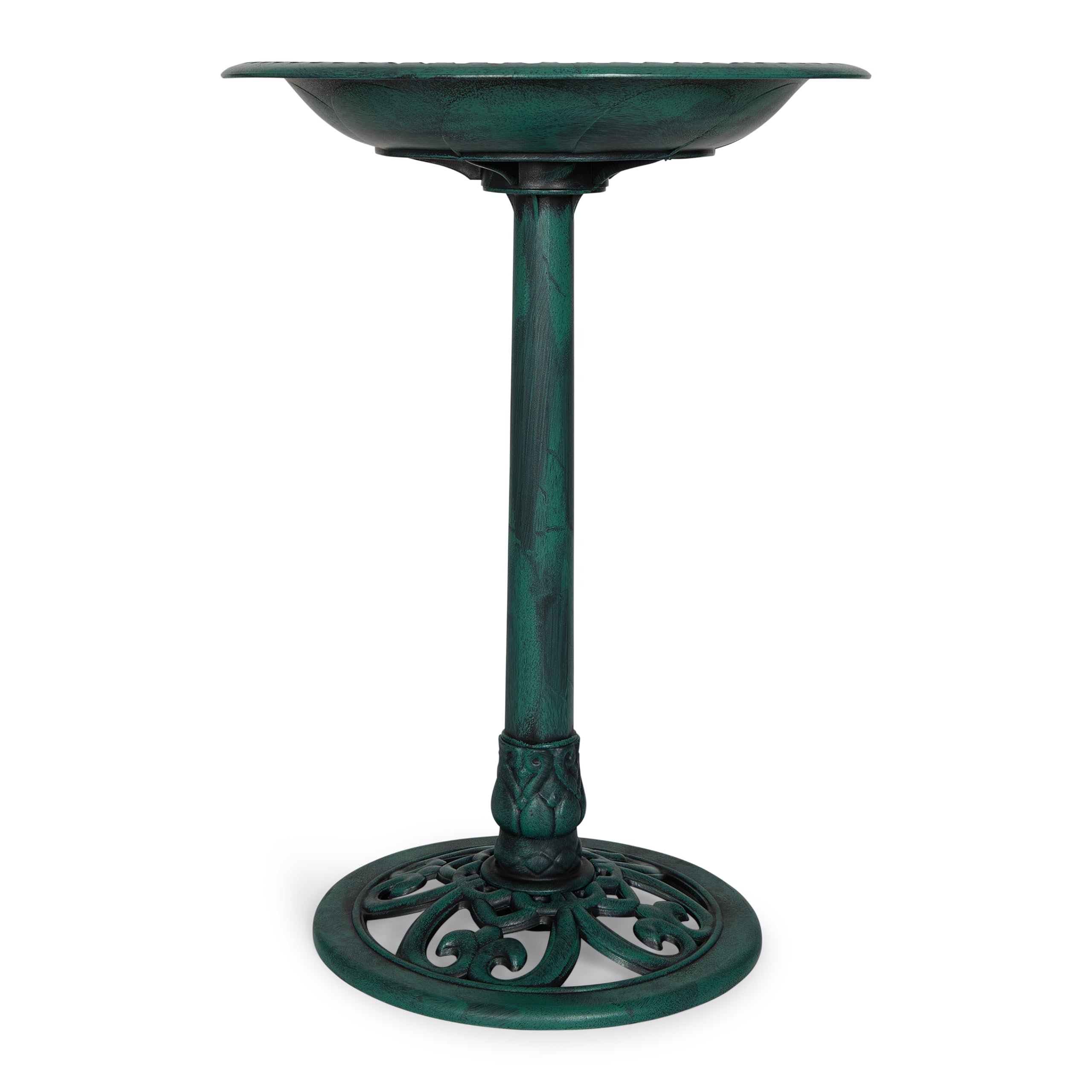 Backyard Expressions Outdoor Garden Bird Bath in Green