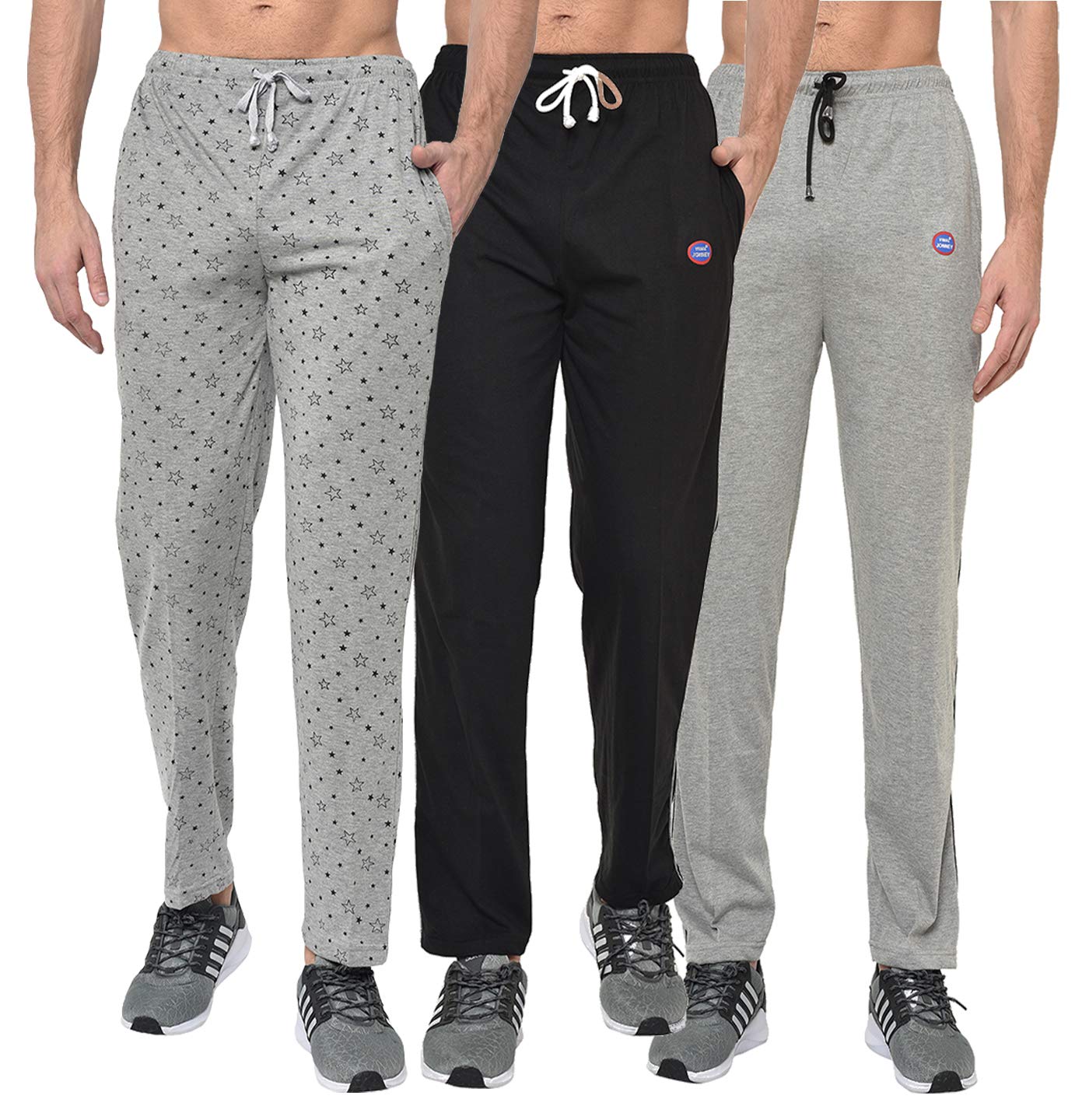 Cotton Blend Regular Fit Men Pajamas(Pack of 3-MACK632783)-image-18