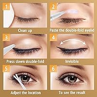 Vista 7 de Cintas para párpados, 480 tiras levantadoras de párpados, cinta invisible impermeable de doble párpado, levantamiento instantáneo de párpados