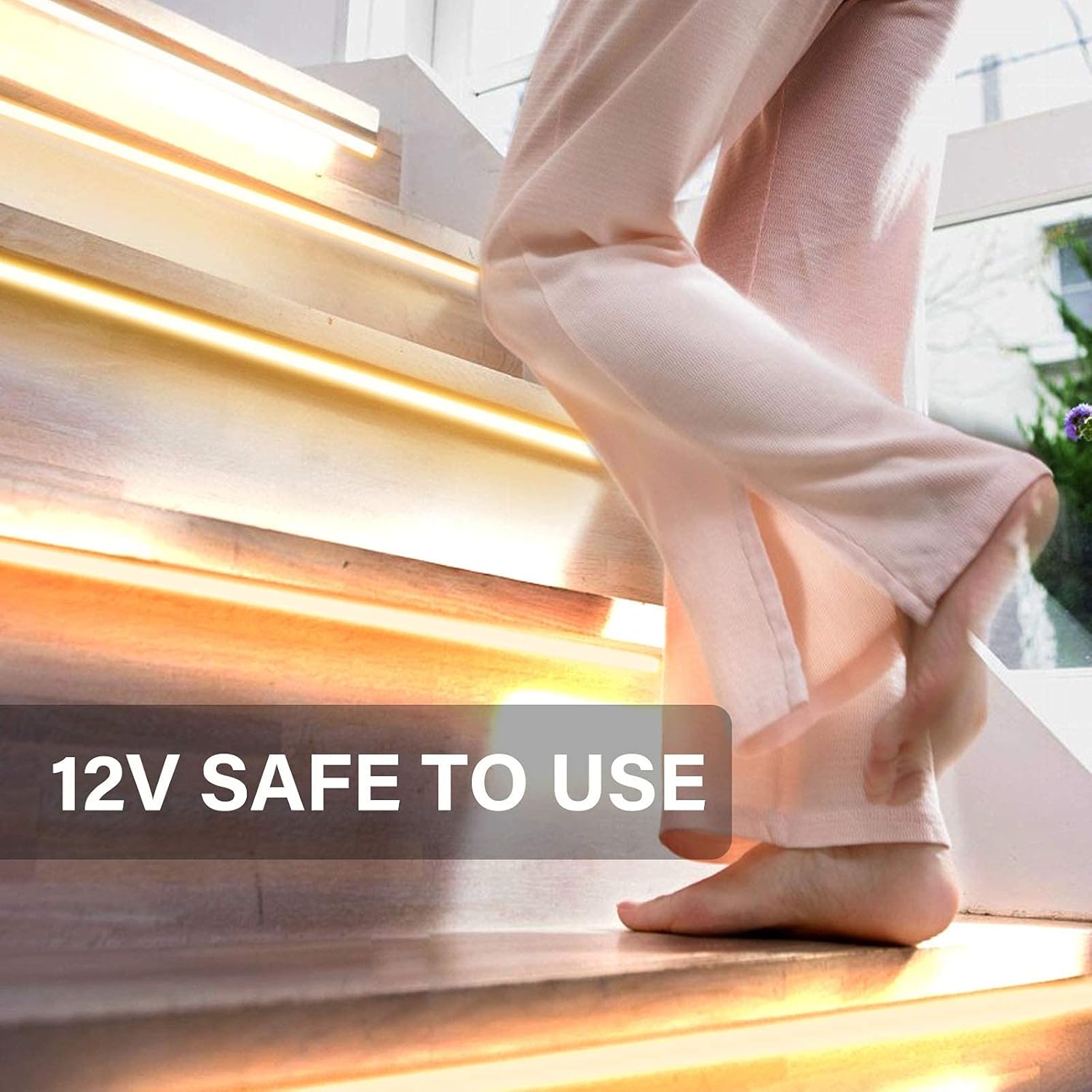 Onforu LED Strip Lights Warm White,32.8ft Dimmable 3000k Led Lights for Bedroom,Soft White Rope Light,2835 LEDs 12V Flexible Strip Tape Easter Lighting for Under Cabinet,Home,Kitchen,Bedroom,Christmas - Image 5