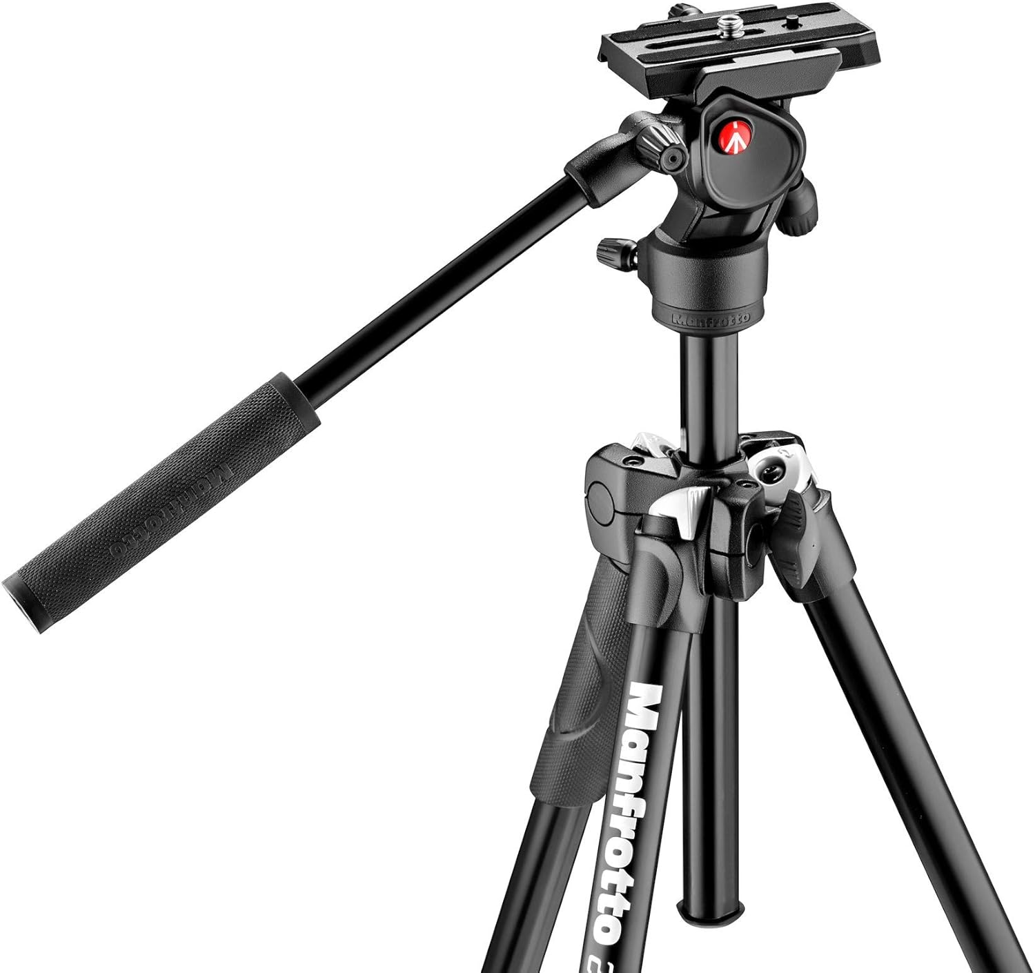 Manfrotto MK290LTA3-V, Kit 290 Light with Video Fluid Head, Aluminium, DSLR, Compact System Camera, Mirrorless, Video, Videography, Black