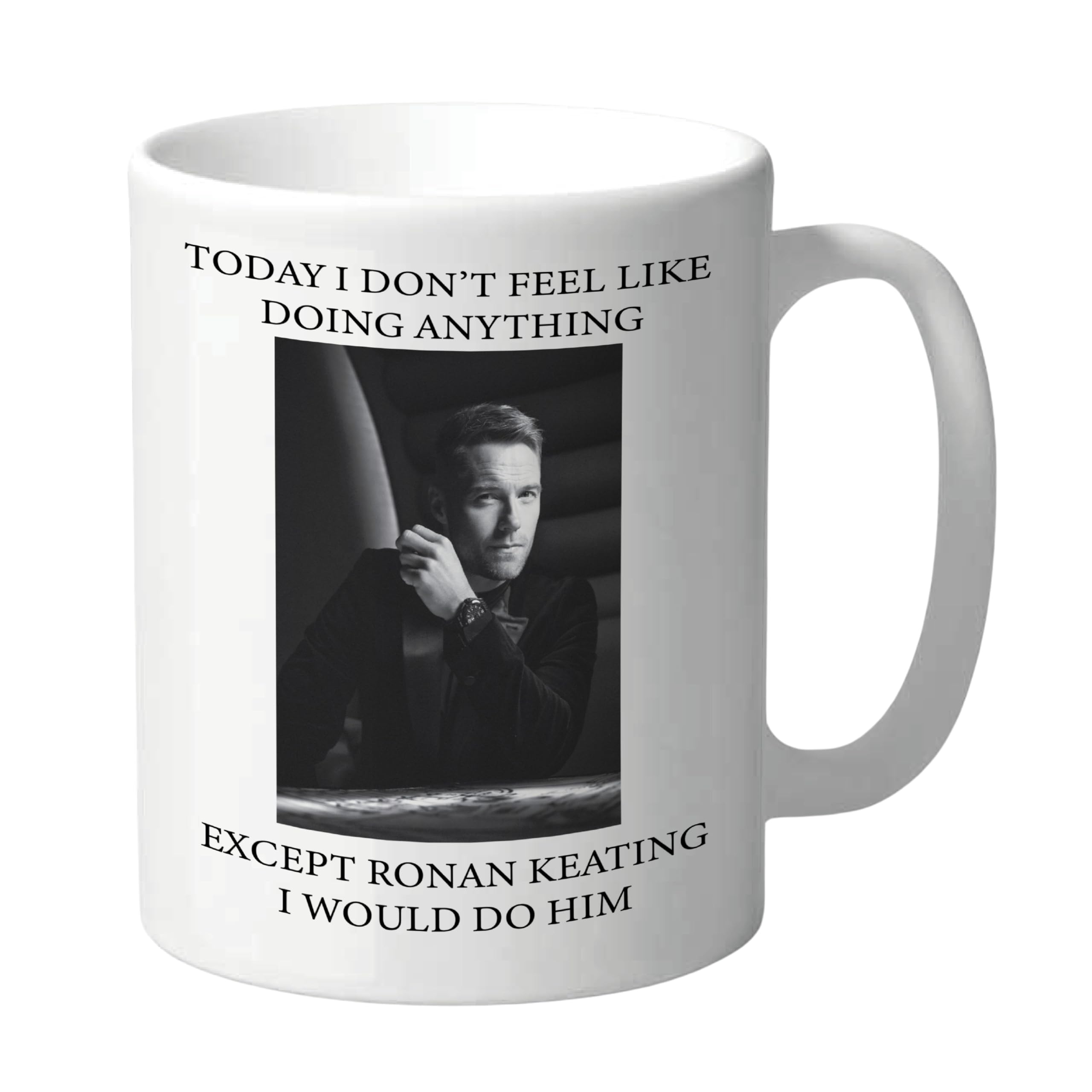 Cheeky Chops Funny Ronan Keating Mug Rude Coffee Cup for Women Men Novelty Celebrity Crush