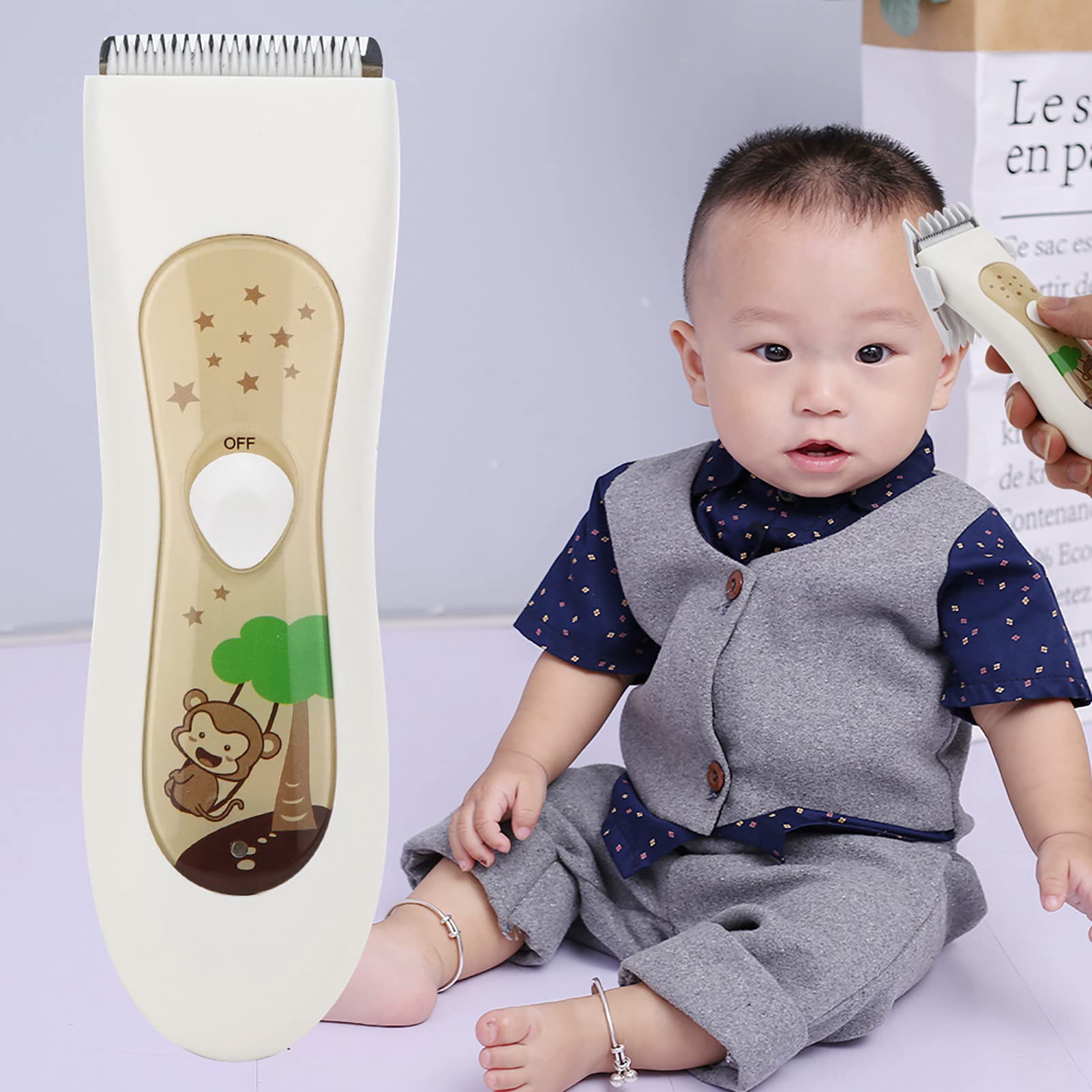 Tosatrici a testa elettrica 8 in 1 per Baby Professional, tagliacapelli silenziosi per bambini, kit per taglio di capelli impermeabile per bambini neonati, Ce Rohs